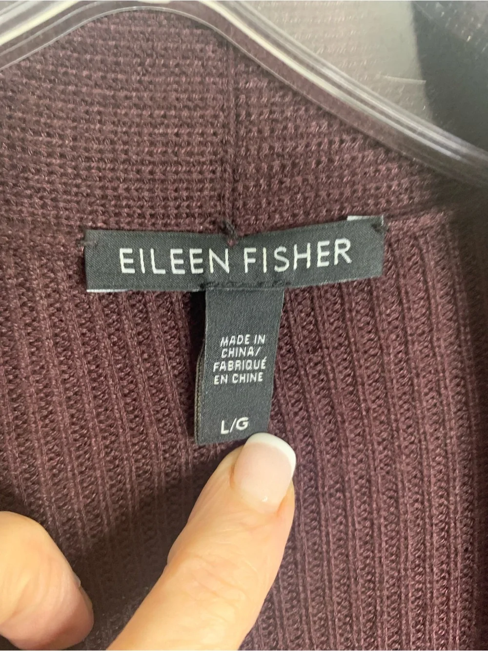 Eileen Fisher 3PC Lounge Set L Silk Cashmere Cardigan Tencel Pant/Top Brown Plum